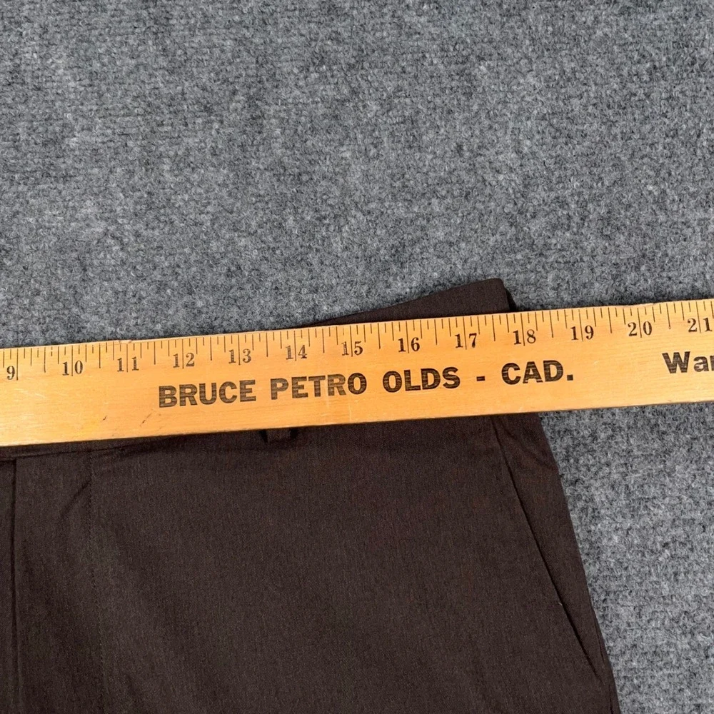 Peter Millar EB66 Highland Performance Pants Mens 35x34 Flat Front Brown Luxury